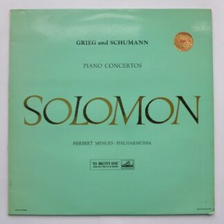 Solomon Grieg & Schumann LP HMV ASD272 EX--/EX- 1958 gold cream label
