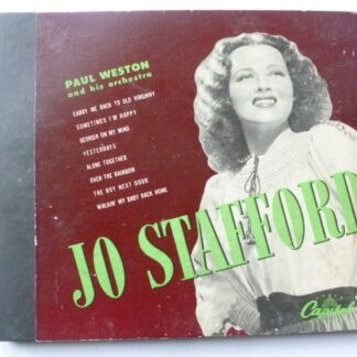 Jo Stafford Songs By Jo Stafford 4x78 Capitol BS23 VG/VG 1950s 4 x 10" 78rpm records in booklet sleeve, US pressing
