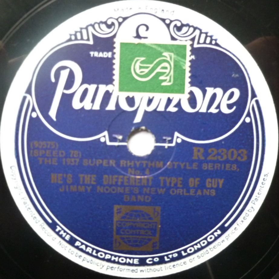 Jimmie Noone's Apex Club Orchestra The Blues Jumped A Rabbit 78 Parlophone R2303 EX 1940s 10" 78rpm single - Image 2