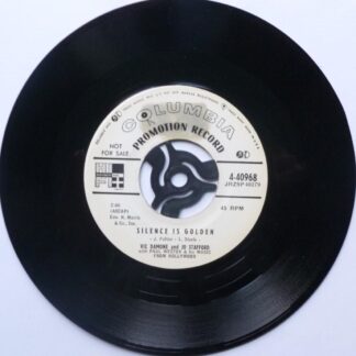 Jo Stafford Silence Is Golden 7" Columbia 440968 VG 1960s promo, there is staining on both sides of label, US pressing, with Vic Damone