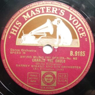Barney Bigard Charlie The Chulo 78 HMV B9185 VG 1941 10" 78rpm single