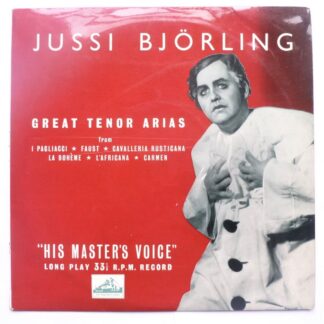 Jussi Bjoerling Great Tenor Arias 10"LP HMV BLP1055 EX/EX 1950s 10 inch LP