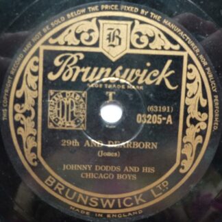 Johnny Dodds 29th And Dearborn 78 Brunswick 03205 VG 1950s 10" 78rpm single