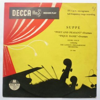 Georg Solti Suppe 10"LP Decca LW5044 EX/VG 1954 10 inch LP