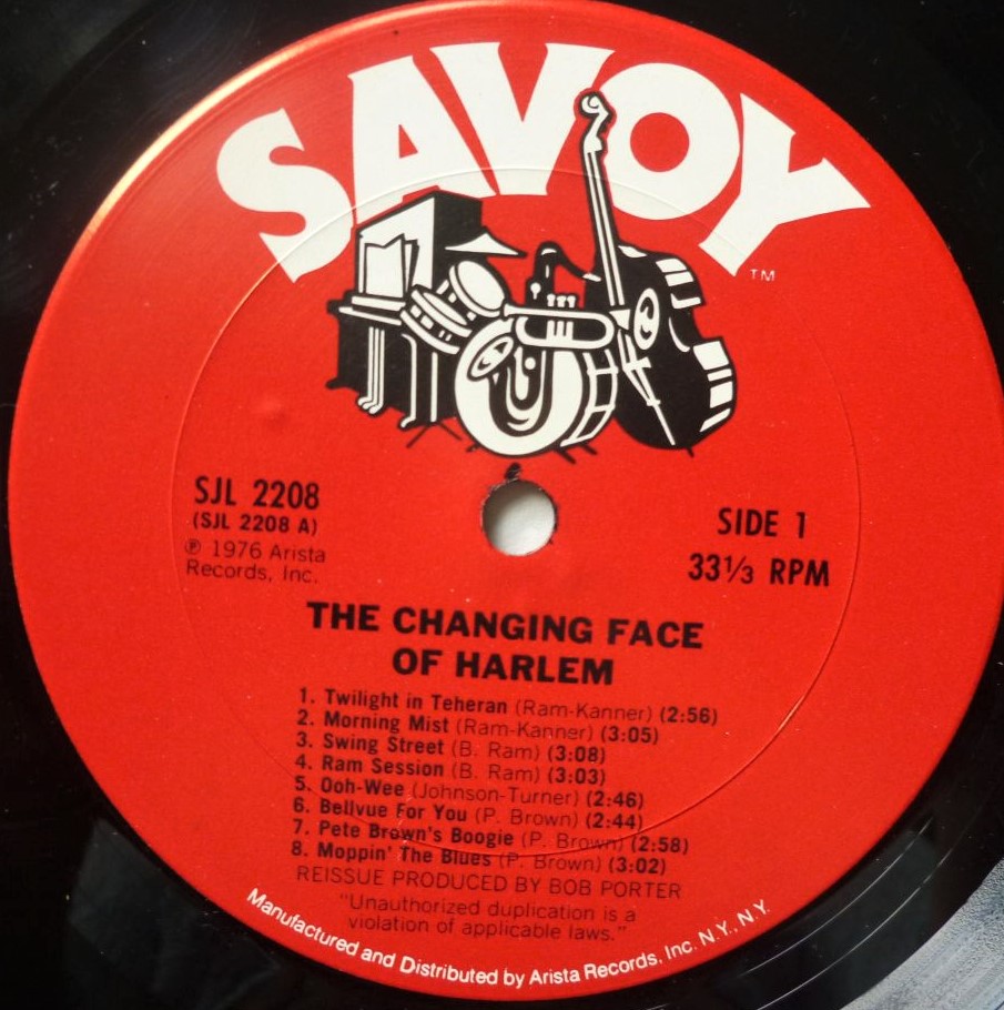 The Changing Face Of Harlem 2LP Savoy SJL2208 EX/EX 1976 US pressing, with Hot Lips Page & Tiny Grimes - Image 3