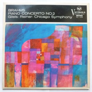 Emil Gilels Brahms Piano Concerto No 2 LP RCA Victrola VIC1026 EX/EX 1960s mono
