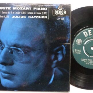 Julius Katchen Favourite Mozart Piano Music EP Decca CEP528 EX/EX 1960s picture sleeve