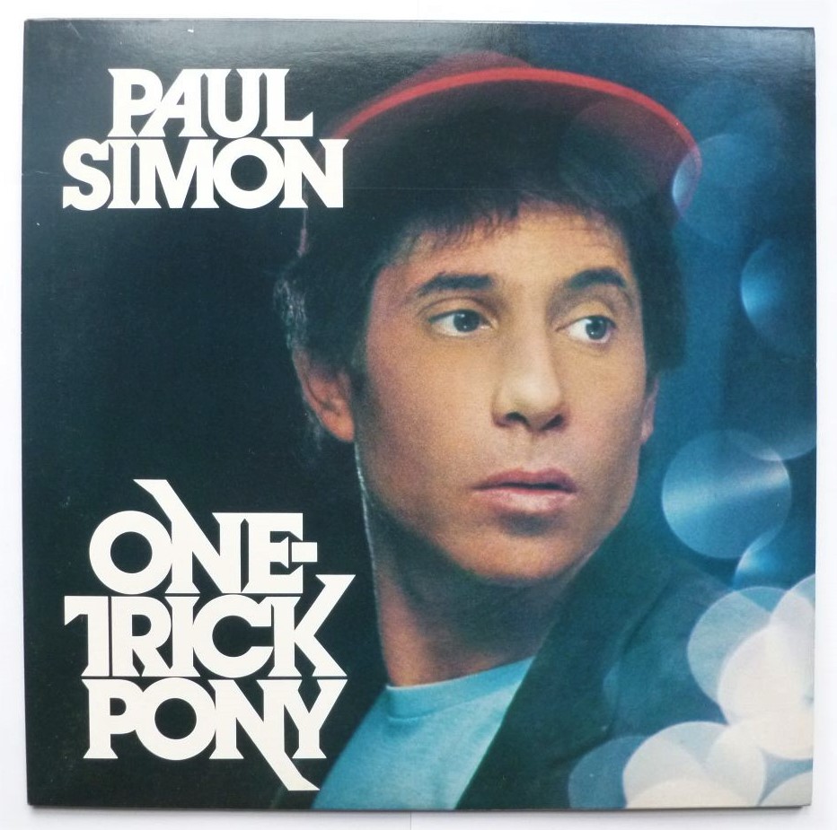 Paul Simon One Trick Pony LP Warner Bros WB56846 EX/EX 1980 German record in UK sleeve, sleeve has writing on rear
