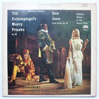 Leopold Stokowski Richard Strauss LP Everest SDVR3023 VG/VG 1967 UK record in US sleeve, sleeve is split 10cm along top edge from opening