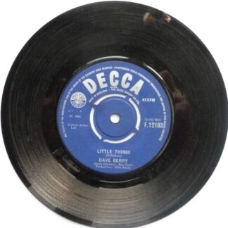Dave Berry Little Things 7" Decca F12103 EX 1965