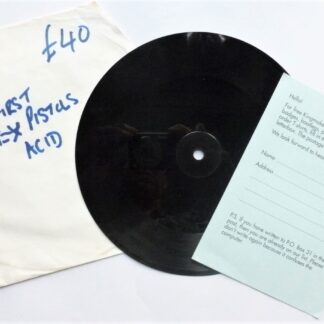 Kingmaker Stained And Sinking Fast flexi Scorch KING001 EX 1992 7" flexidisc with Kingmaker mail order card