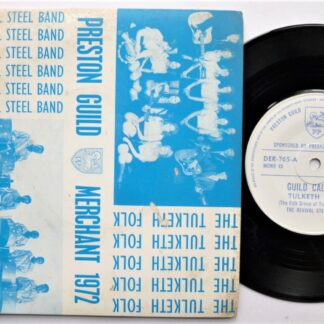 Tulketh Folk Guild Calypso 7" Deroy DER765 VG/VG 1972 picture sleeve has sticker mark on rear