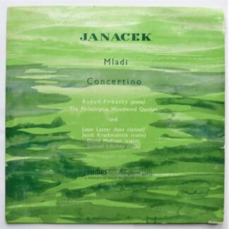 Rudolf Firkusmy Janacek 10"LP Philips ABR4057 EX/VG 1950s 10 inch LP, sleeve has 1cm closed tear on bottom opening edge