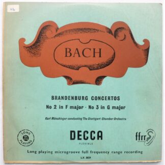 Karl Munchinger Bach Brandenburg Concertos 10"LP Decca LX3029 EX/VG 1952 10 inch LP