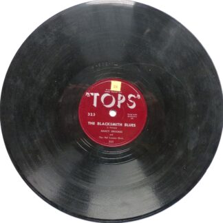 Nancy Brookes The Blacksmiths Blues 78 Tops 323 VG 1950s 10" 78rpm single, US pressing, b-side by Bud Ronan