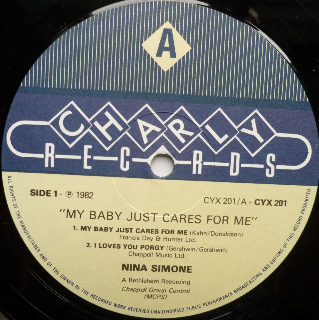 Nina Simone My Baby Just Cares For Me 10" Charly CYX201 EX/VG 1992 10 inch EP, French pressing - Image 3