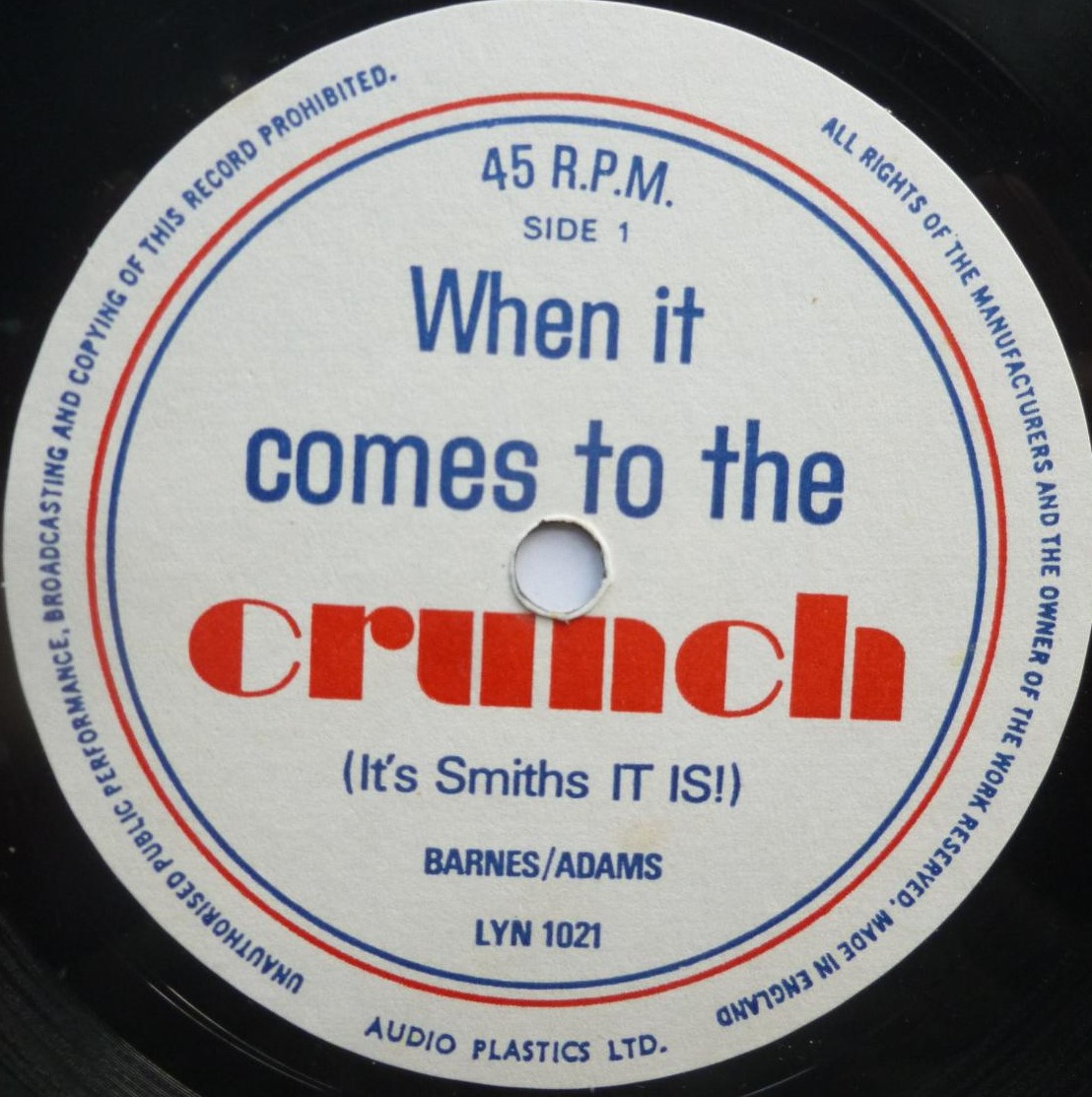 Cliff Adams Singers When It Comes To The Crunch flexi Audio Plastics LYN1022 VG/VG 1960s 7-inch flexidisc in picture sleeve - Image 4