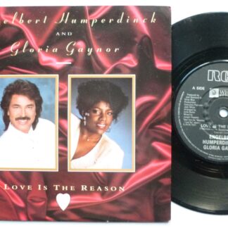 Engelbert Humperdinck Love Is The Reason 7" RCA PB41617 EX/EX 1987 picture sleeve, a-side with Gloria Gaynor
