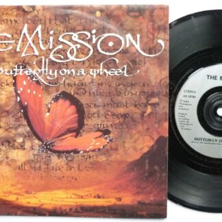 Mission Butterfly On A Wheel 7" Mercury MYTH8 EX/EX 1989 picture sleeve