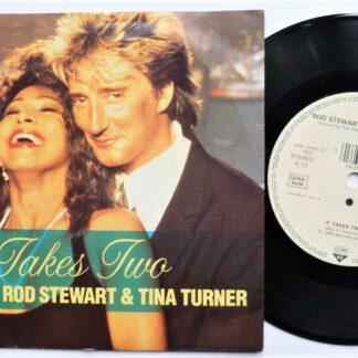 Rod Stewart It Takes Two 7" Warner Bros ROD1 EX/EX 1990 German pressing in picture sleeve, a-side with Tina Turner