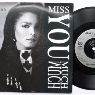 Janet Jackson Miss You Much 7" A&M USA663 EX/EX 1989 picture sleeve