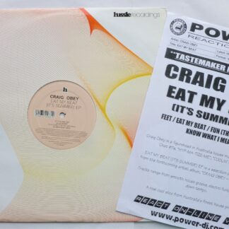 Craig Obey Eat My Beat EP 12" Hussle HUSSY041 EX 2005 12 inch, with press release