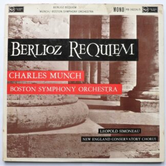 Charles Munch Berlioz Requiem 2LP RCA RB16224-5 EX/VG 1960 double LP, grooved labels