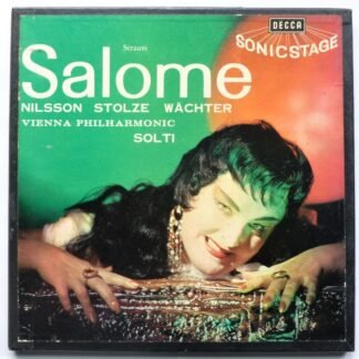Georg Solti Strauss Salome 2LP Decca SET228-9 EX/VG 1960s double LP boxed with booklet, wide band grooved labels, inner sleeves are 1966-67"