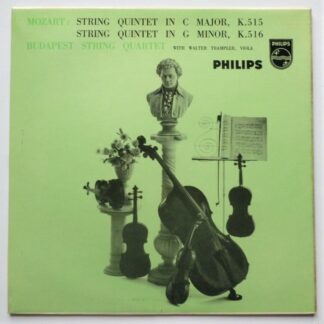 Budapest String Quartet Mozart LP Philips ABL3208 EX/EX 1957 with Walter Trampler on viola
