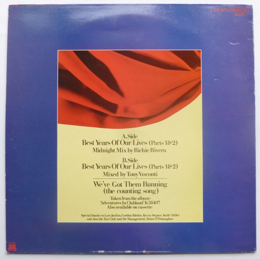 Modern Romance Best Years Of Our Lives 12" WEA ROM1T EX/VG 1982 12 inch - Image 2