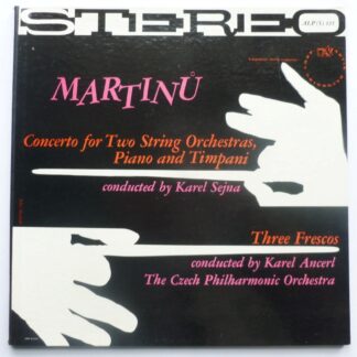 Karel Sejna Martinu Three Frescos LP Artia ALPS135 EX/EX 1960s US pressing