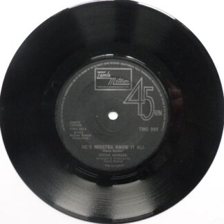 Stevie Wonder He's Mistra Know It All 7" Tamla Motown TMG892 EX 1973 there is handwritten name on side two label