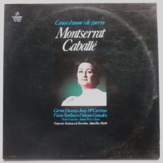 Montserrat Caballe Canco D'amor I De Guerra LP Columbia DS8624 EX/VG 1984 Spanish pressing
