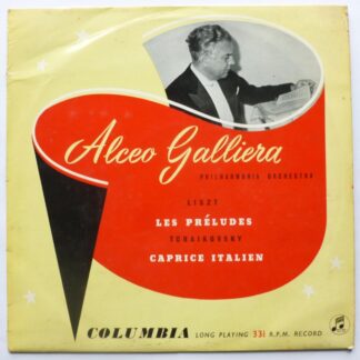 Alceo Galliera Liszt & Tchaikovsky LP Columbia 33SX1013 EX/VG 1960s