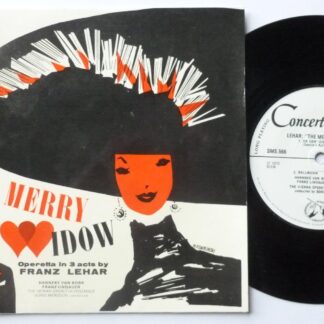 Vienna Operetta Ensemble Lehar The Merry Widow EP Concert Hall SMS566 EX/EX 1970 picture sleeve