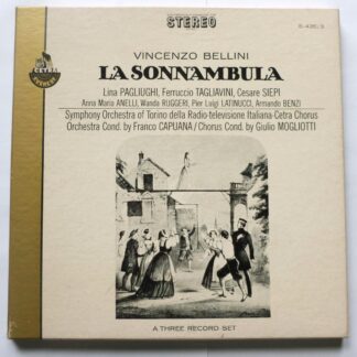 Mogliotti La Sonnambula 3LP Everest S435-3 EX/EX 1960s 3 x 12" LPs boxed with booklet
