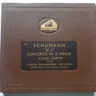 Landon Ronald Schumann Concerto In A Minor 4x78 HMV H209 EX/VG 1940s 4 x 12" 78rpm records in booklet sleeve with insert