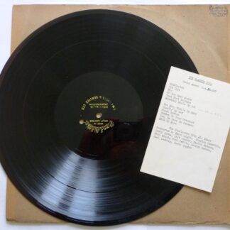 Charleston City All Stars The Roaring 20s LP Emidisc EX 1950s 12-inch LP acetate