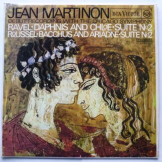 Jean Martinon Ravel LP RCA Victor RB6627 EX/EX 1965 sleeve has small red stain on rear