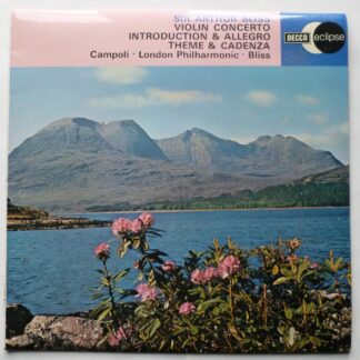Arthur Bliss Campoli Violin Concerto LP Decca Eclipse ECS783 EX/EX 1975 sleeve has small writing on rear