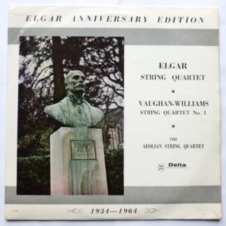 Aeolian String Quartet Elgar & Vaughan Williams LP Delta DEL12025 EX/EX 1964