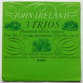 David Martin Trio The Trios Of John Ireland LP Saga XID5230 EX/VG 1964