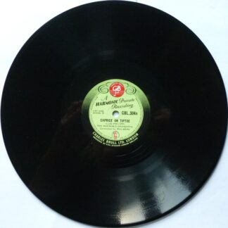 Harmonic Orchestra Caprice On Tiptoe 78 Charles Brull CBL304 EX 1950s 10" 78rpm single, library music