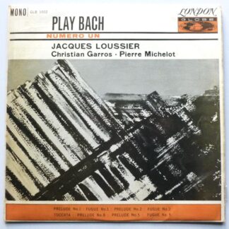 Jacques Loussier Play Bach No 1 LP London Globe GLB1002 EX+/VG+ 1962