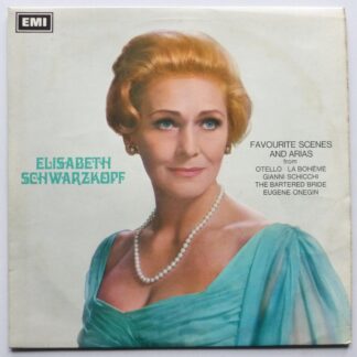Elisabeth Schwarzkopf Favourite Scenes And Arias LP Columbia SAX5286 EX/VG 1970s black and white postage stamp label