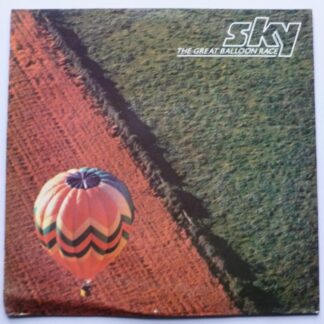 Sky The Great Balloon Race LP Epic EPC26419 EX/VG 1985 with inner, sleeve has crease at bottom left corner