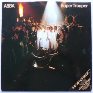 Abba Super Trouper LP Epic EPC10022 EX/VG 1980 with inner, Win A Saab leaflet is missing