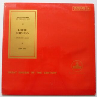 Lotte Lehmann Operatic Arias LP Parlophone Odeon PMA1057 EX/EX 1950s with libretto