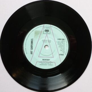Art Garfunkel Breakaway 7" CBS SCBS3888 EX 1975 demo, there is sticker shadow on side one label