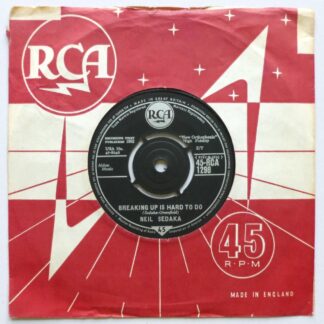 Neil Sedaka Breaking Up Is Hard To Do 7" RCA RCA1298 VG+ 1962